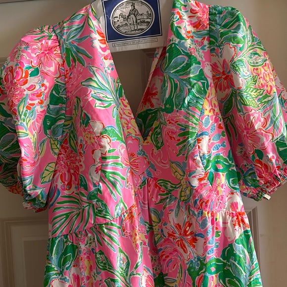 NWT Lilly Pulitzer Nalani Short Sleeve Cotton Dress: Perfect condition. - Picture 5 of 8